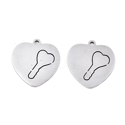 Non-Tarnish 201 Stainless Steel Pendants STAS-S081-070-1