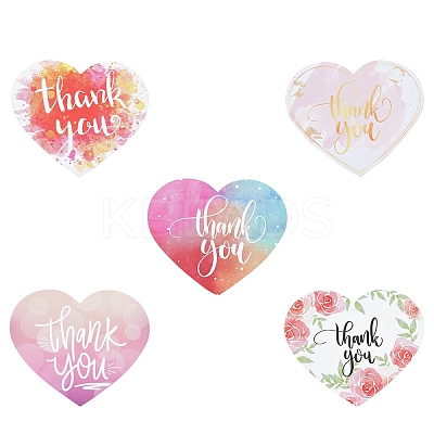 Coated Paper Thank You Greeting Card DIY-FS0007-76E-1