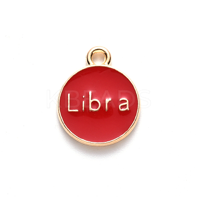 Alloy Enamel Pendants ENAM-SZ0001-28B-K-1