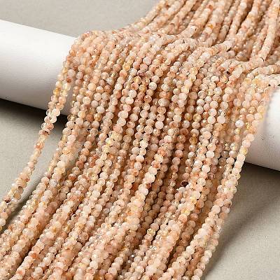 Heated Natural Citrine Beads Strands LS-G-RM2025-05B-2mm-1