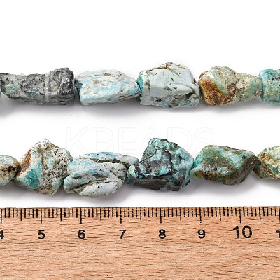Raw Rough Natural Variscite Beads Strands G-L624-B02-A-1