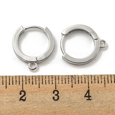 Brass Earring Findings EJEW-L211-012B-P-1
