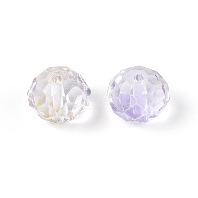Baking Paint Transparent Glass Beads X1-GLAA-N011-10mm-06-1
