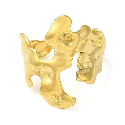304 Stainless Steel Open Cuff Rings for Women RJEW-Z043-02H-1