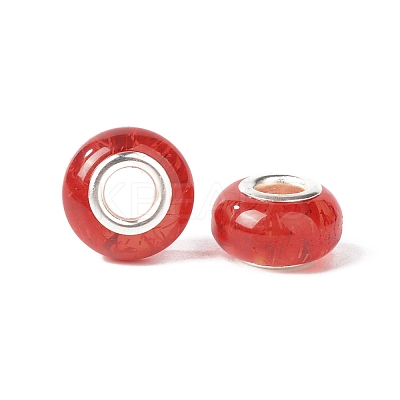 Rondelle Resin European Beads RPDL-A001-01-04-1