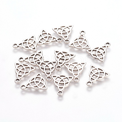 Tibetan Style Trinity Knot/Triquetra TIBEP-16269-AS-RS-1