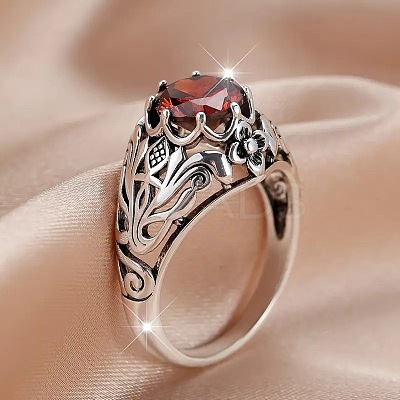 Alloy and Rhinestone Finger Rings for Women FS-WG94321-05-1