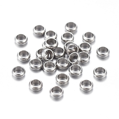 Tarnish Resistant 201 Stainless Steel Spacer Beads STAS-K200-07P-E-1