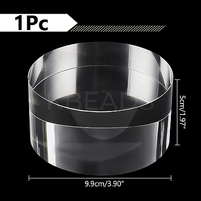 Column Transparent Acrylic Jewelry Display Pedestals ODIS-WH0106-29-1