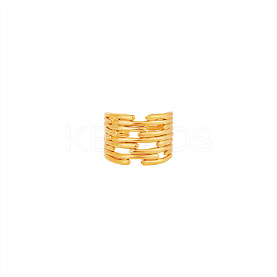 304 Stainless Steel Cuff Open Rings WG78D4A-01-1