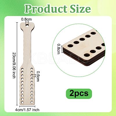 Wood Warping Paddle for Weaving TOOL-WH0518-63-1
