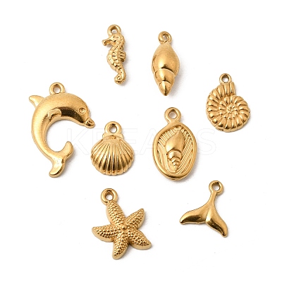 Ocean Theme 201 Stainless Steel Pendants STAS-F348-01D-G-1