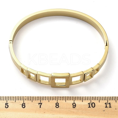 Ion Plating(IP) 304 Stainless Steel Hinged Bangles for Women BJEW-A011-17G-1