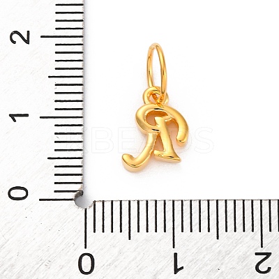 925 Sterling Silver Letter Charms with Jump Rings LS-STER-R008-01G-R-1