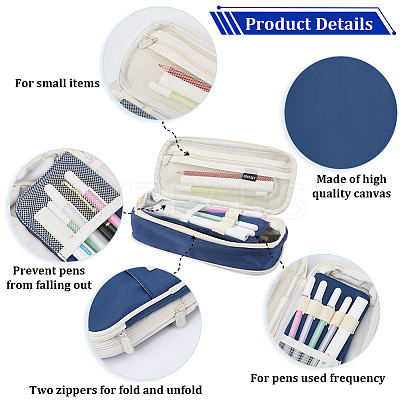 1Pc Canvas Pen Bag for Student FIND-GF0008-05D-1