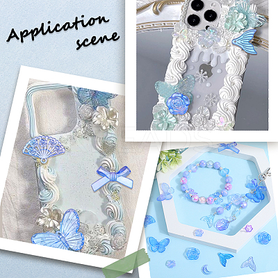 100G Transparent Frosted Resin Beads RESI-SC0003-26-1