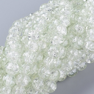 8MM Clear Crackle Glass Round Beads Strands for DIY Jewelry X-CCG-Q001-8mm-01-1