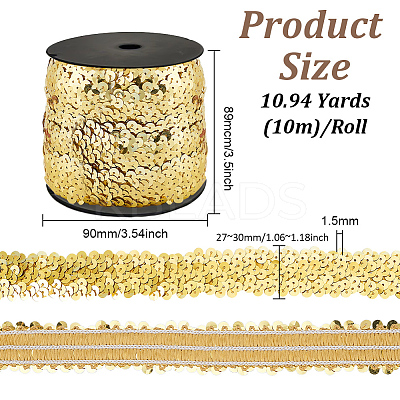 Plastic Paillette Elastic Beads PVC-OC0001-01I-1