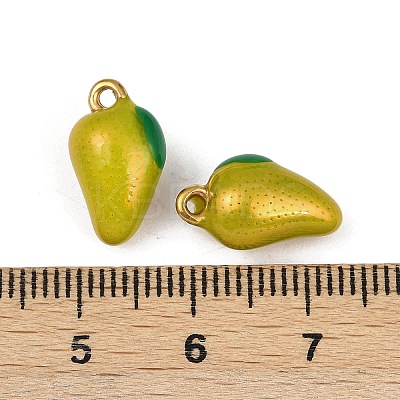 304 Stainless Steel Enamel Pendants STAS-Z140-05G-03-1