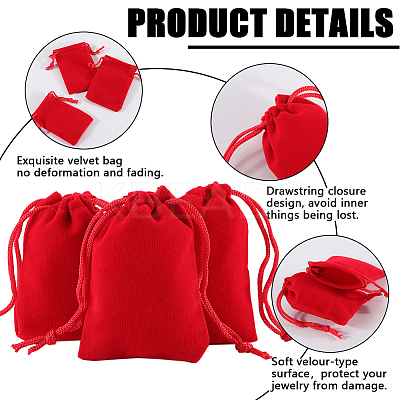 Rectangle Velvet Drawstring Pouches TP-BBC0001-06A-1