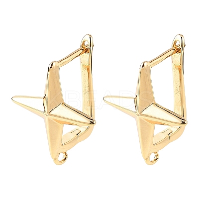 SHEGRACE Brass Hoop Earring Findings XGRQ79307-948G-1