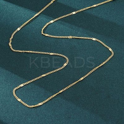 Brass Curb Chains Necklaces for Women NJEW-D302-06G-1