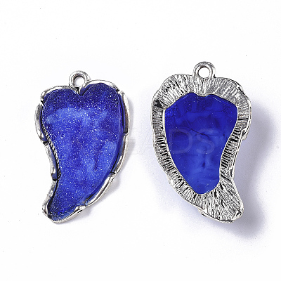 Druzy Resin Pendants X-RESI-T039-010-1