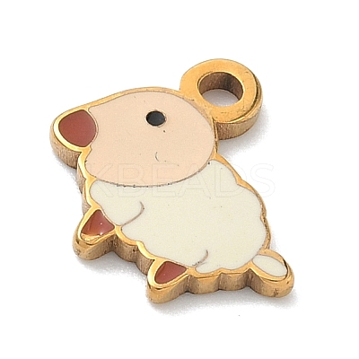 304 Stainless Steel Enamel Pendants LS-STAS-G374-01G-01-1