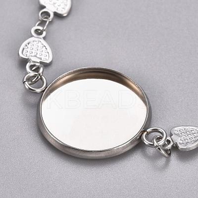 Tarnish Resistant 304 Stainless Steel Bracelet Making STAS-L248-004P-1