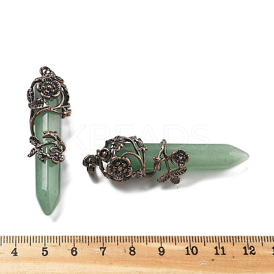 Natural & Synthetic Gemstone Big Pointed Pendants G-A172-16-AB-1