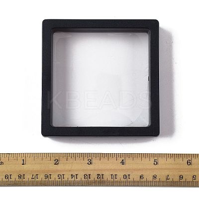 5Pcs Square Transparent PE Thin Film Suspension Jewelry Display Box CON-FS0001-19C-1