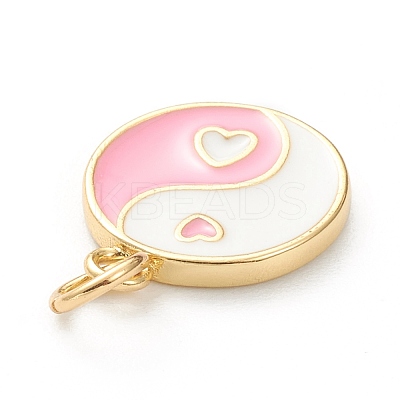 Brass Enamel Pendants KK-P200-11C-G-1