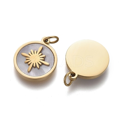 Natural Shell Charms STAS-H100-03G-1