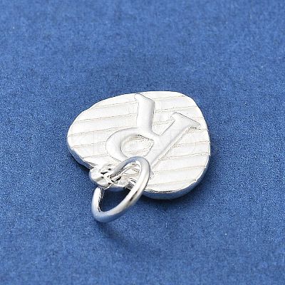 925 Sterling Silver Heart with Capital Letter Charms STER-S009-13R-S-1