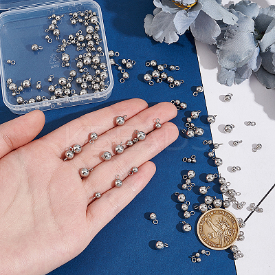 160Pcs 4 Styles 304 Stainless Steel Charms STAS-UN0061-17-1
