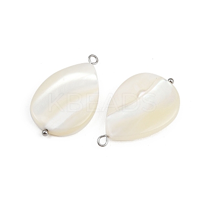Natural Shell Teardrop Pendants STAS-D378-33P-1