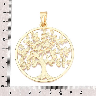 Rack Plating Eco-Friendly Alloy Big Pendants FIND-N005-40G-1