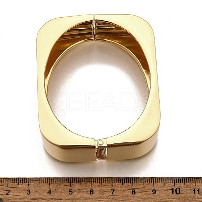 Alloy Cuff Geometric Hinged Bangles for Women BJEW-V002-05G-1