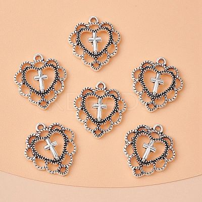 Tibetan Style Alloy Pendants TIBE-YW0001-43-1