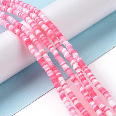 Handmade Polymer Clay Beads Strands CLAY-R089-3mm-006-1