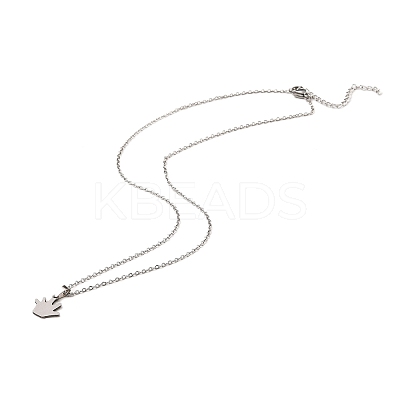 Non-Tarnish Stainless Steel Pendants Necklaces NJEW-K267-01F-P-1