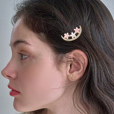 4 Bags 2 Styles Alloy & Resin Clip Hair Barrettes PHAR-SC0001-005-1