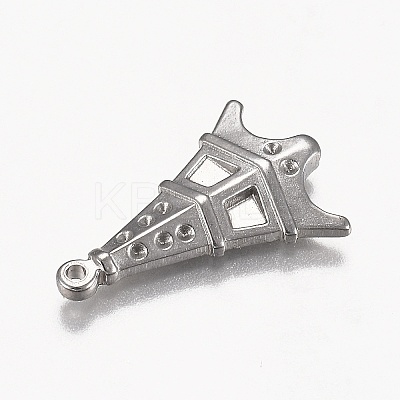 Tarnish Resistant 304 Stainless Steel Pendants Rhinestone Settings STAS-Z012-26P-1