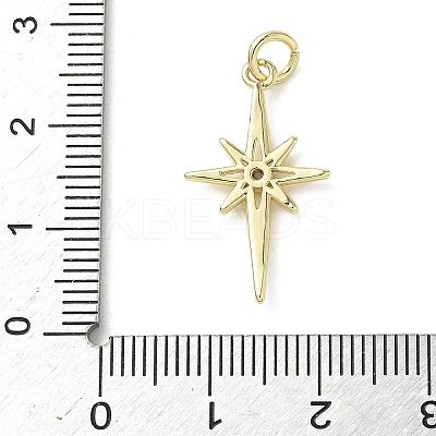 Brass Micro Pave Cubic Zirconia Pendants KK-L248-07G-04-1