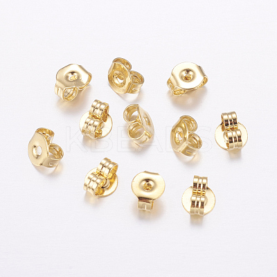 Brass Ear Nuts KK-P130-097G-1