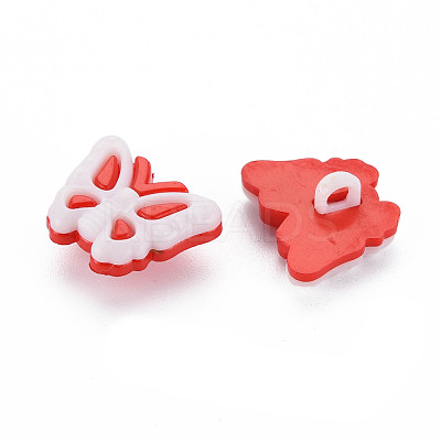 1-Hole Plastic Buttons BUTT-N018-016A-1