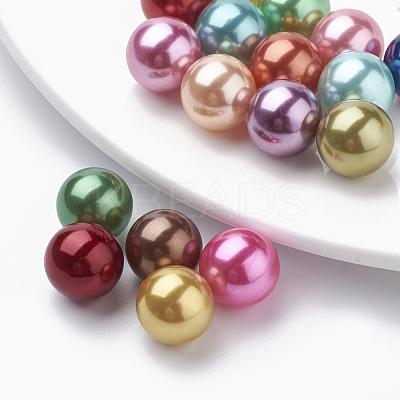Eco-Friendly Plastic Imitation Pearl Beads MACR-S277-3mm-C-1