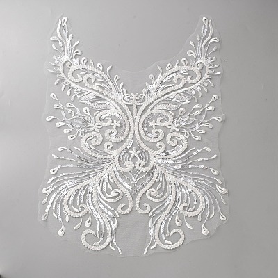Polyester Cloth Patches PATC-WH0022-49B-1