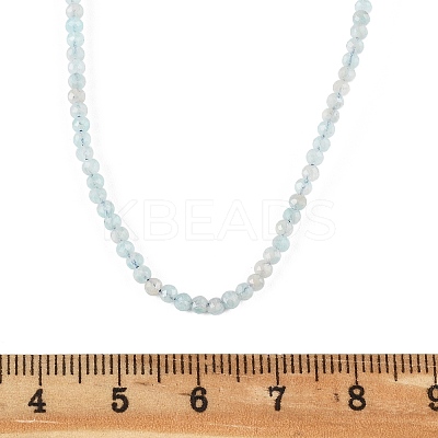 Natural Amazonite Beaded Necklaces NJEW-K114-A-A07-1