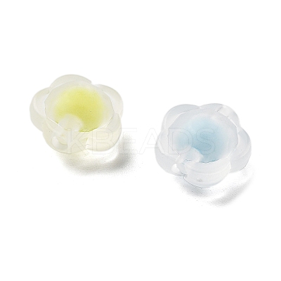 Frosted Transparent Acrylic Beads OACR-A032-16-1